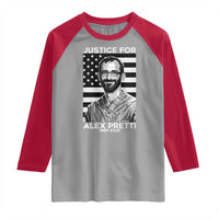 Justices for Alex Pretti Raglan Shirt Resist ICE Immigration Deportation Protest Minnesota