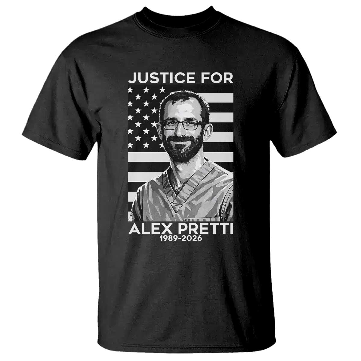 Justices for Alex Pretti T Shirt Resist ICE Immigration Deportation Protest Minnesota