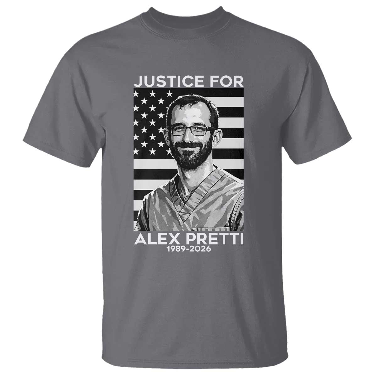Justices for Alex Pretti T Shirt Resist ICE Immigration Deportation Protest Minnesota