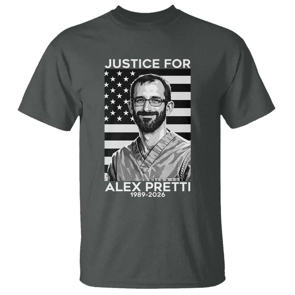 Justices for Alex Pretti T Shirt Resist ICE Immigration Deportation Protest Minnesota