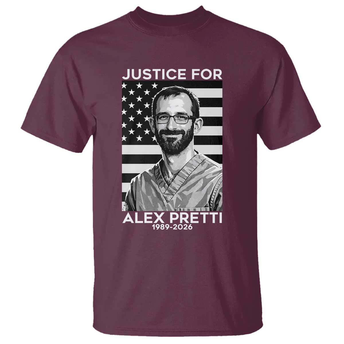 Justices for Alex Pretti T Shirt Resist ICE Immigration Deportation Protest Minnesota