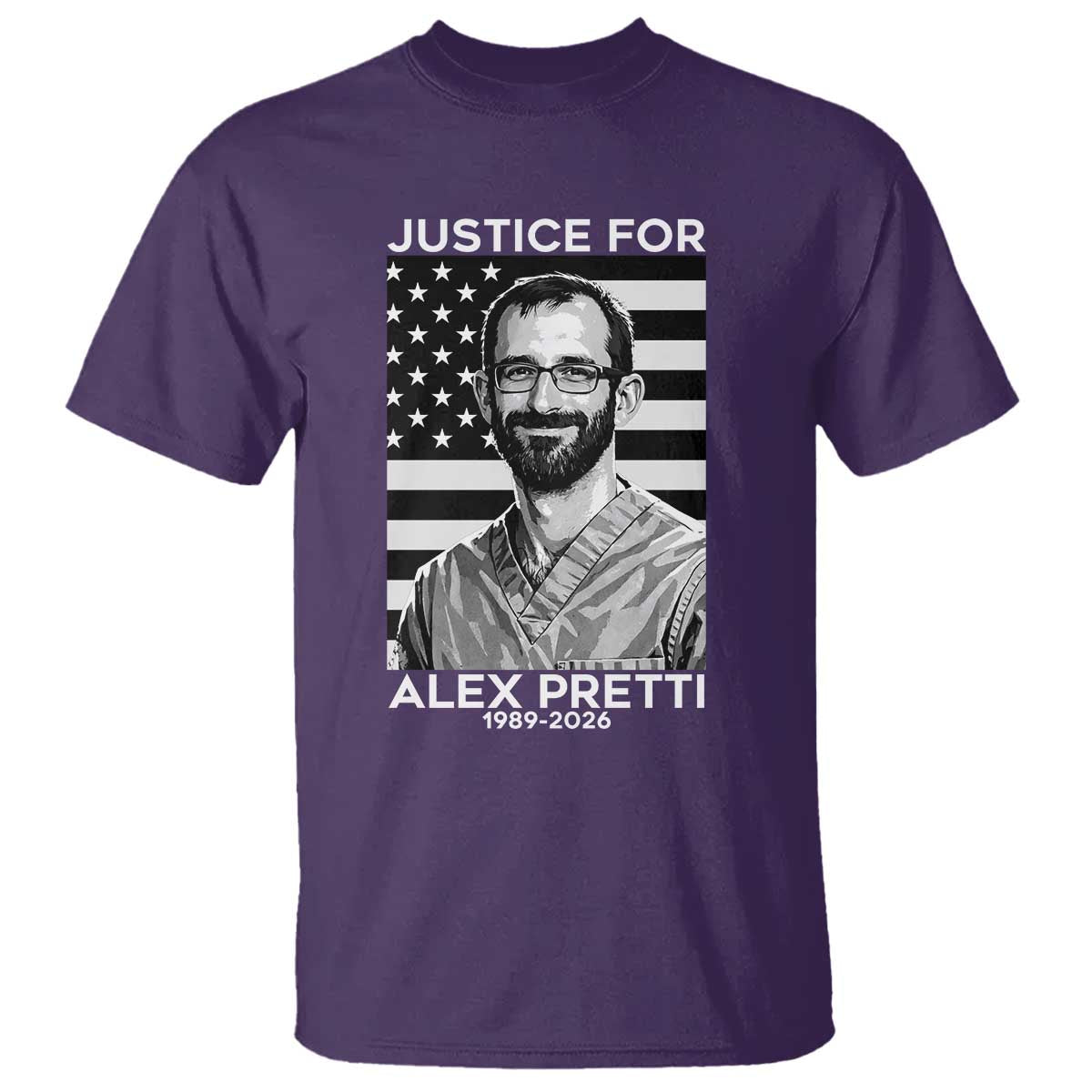 Justices for Alex Pretti T Shirt Resist ICE Immigration Deportation Protest Minnesota
