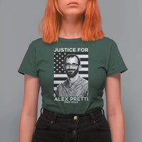Justices for Alex Pretti T Shirt For Women Resist ICE Immigration Deportation Protest Minnesota