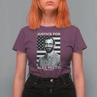 Justices for Alex Pretti T Shirt For Women Resist ICE Immigration Deportation Protest Minnesota