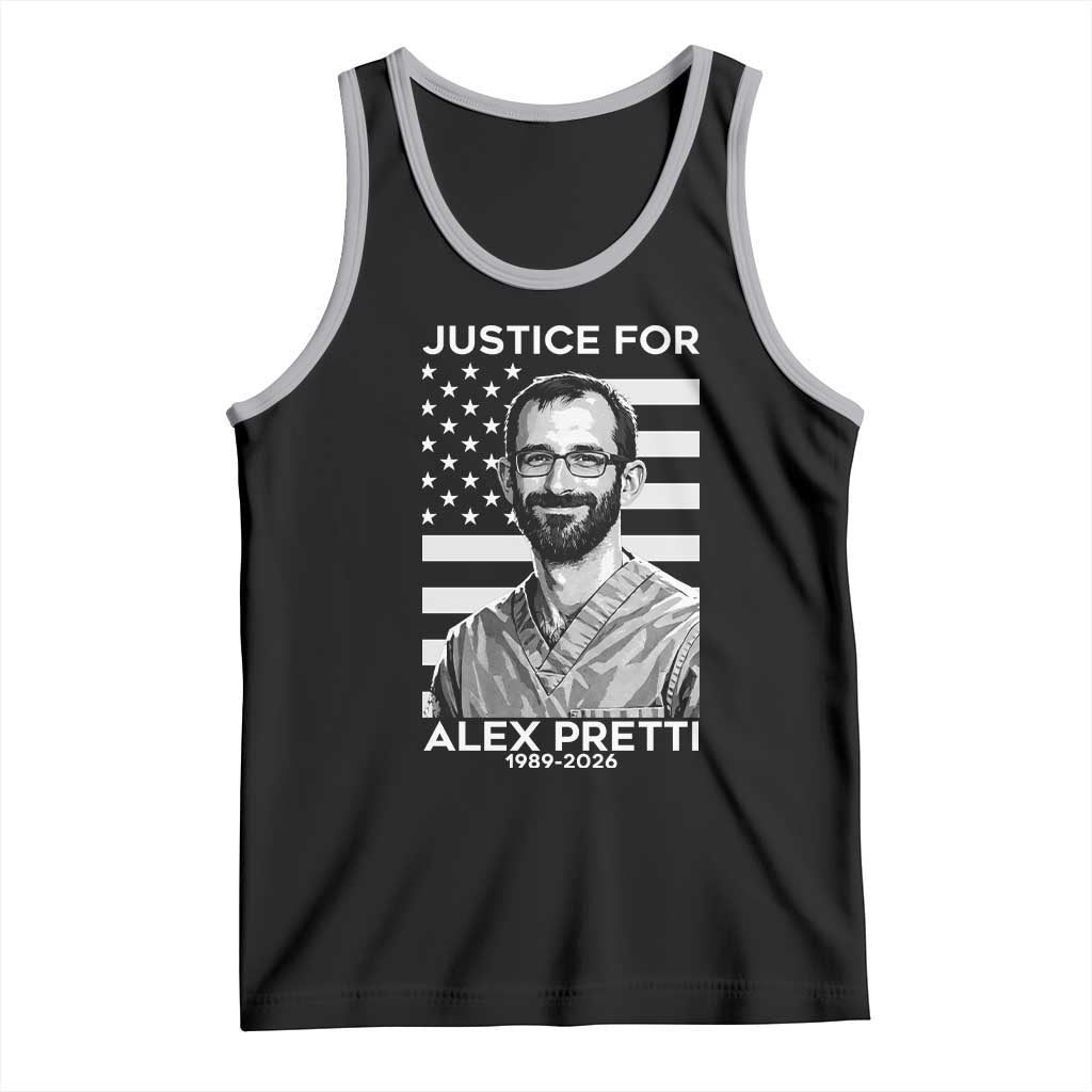 Justices for Alex Pretti Tank Top Resist ICE Immigration Deportation Protest Minnesota
