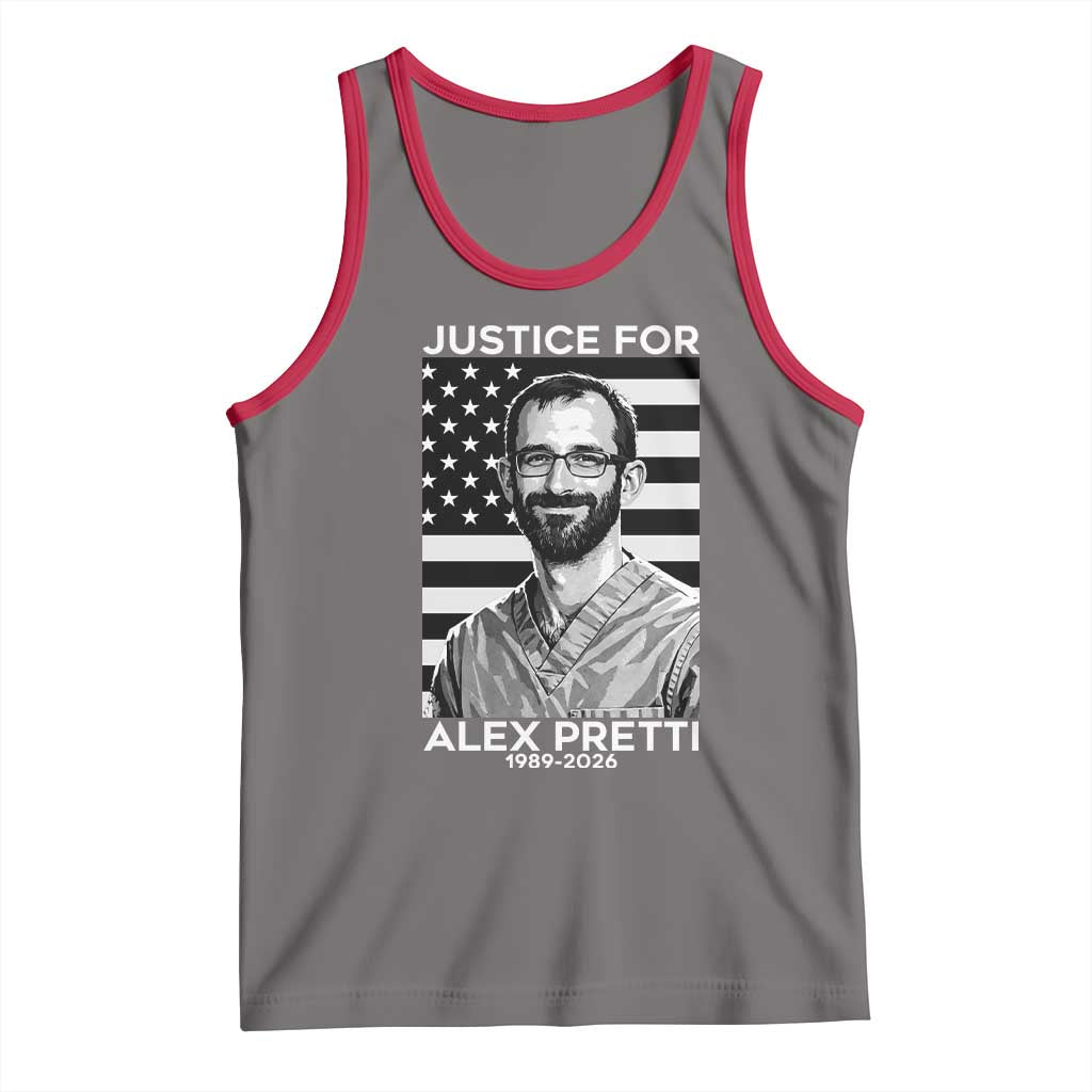 Justices for Alex Pretti Tank Top Resist ICE Immigration Deportation Protest Minnesota