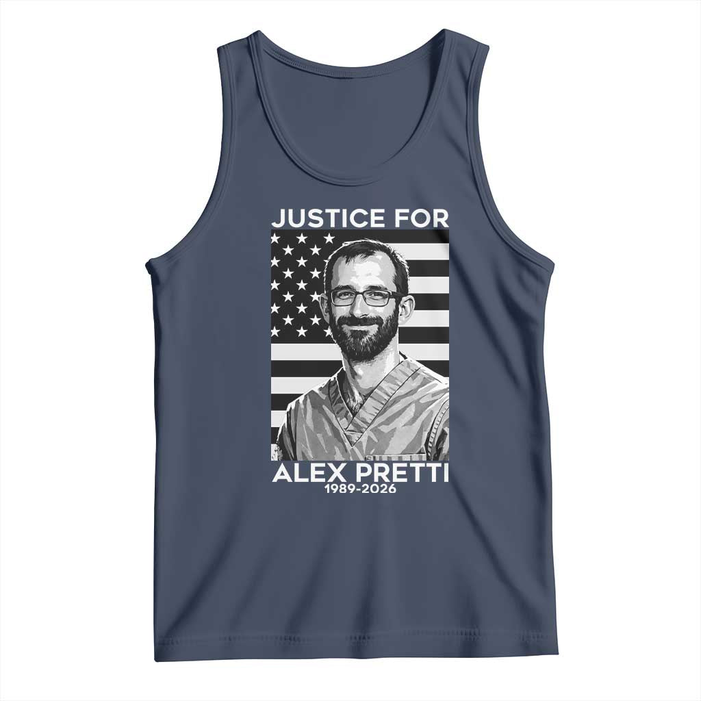 Justices for Alex Pretti Tank Top Resist ICE Immigration Deportation Protest Minnesota