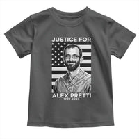 Justices for Alex Pretti Toddler T Shirt Resist ICE Immigration Deportation Protest Minnesota