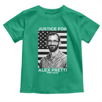 Justices for Alex Pretti Toddler T Shirt Resist ICE Immigration Deportation Protest Minnesota