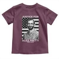 Justices for Alex Pretti Toddler T Shirt Resist ICE Immigration Deportation Protest Minnesota