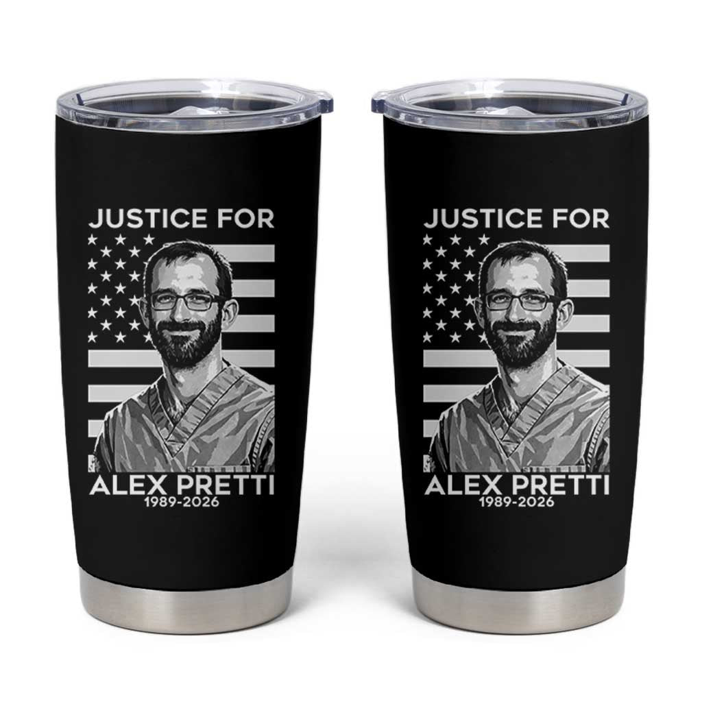 Justices for Alex Pretti Tumbler Cup Resist ICE Immigration Deportation Protest Minnesota