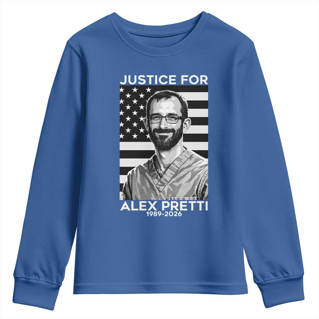 Justices for Alex Pretti Youth Sweatshirt Resist ICE Immigration Deportation Protest Minnesota