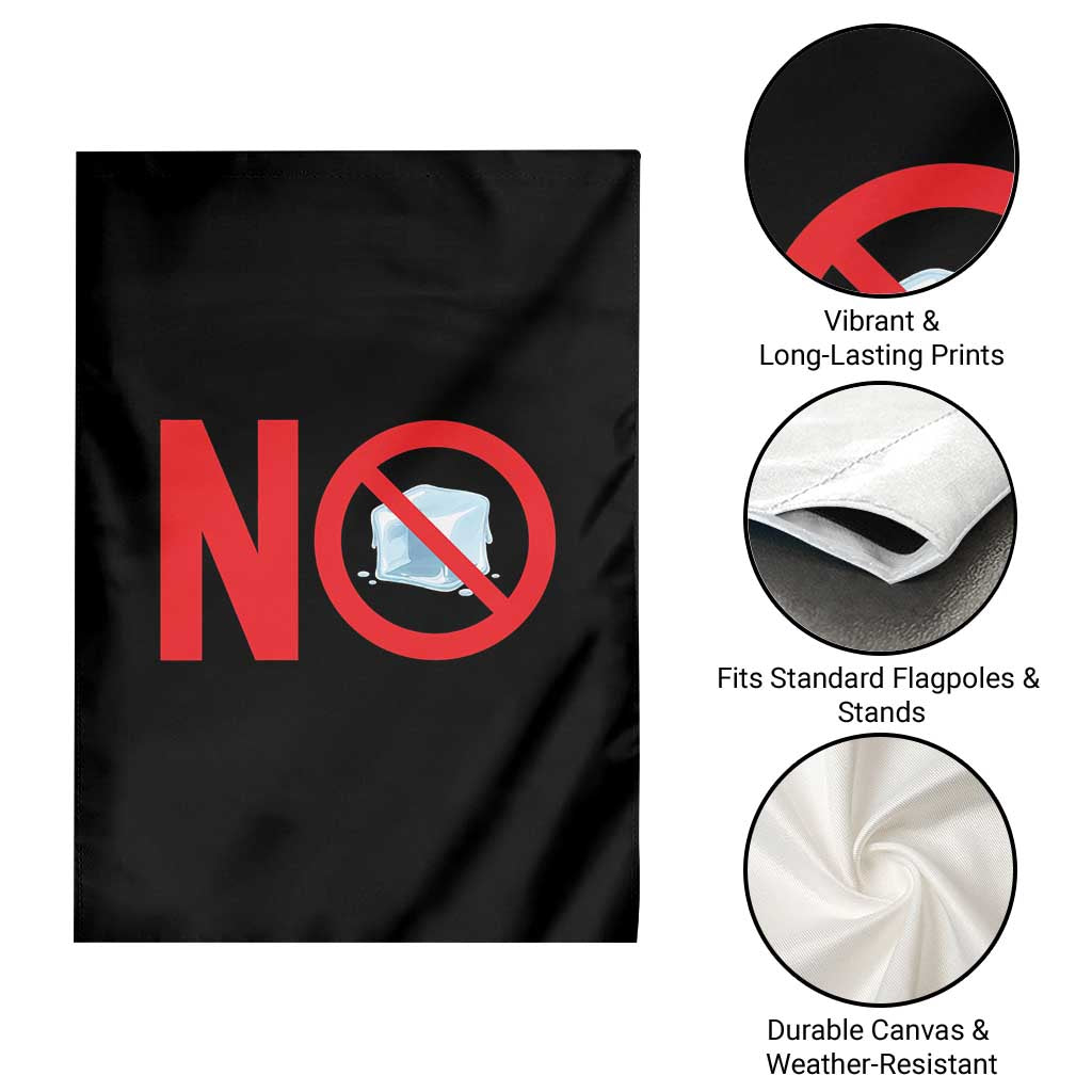 Anti ICE Garden Flag No ICE Protest Symbol Anti Immigration Enforcement
