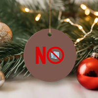 Anti ICE Ceramic Ornament No ICE Protest Symbol Anti Immigration Enforcement