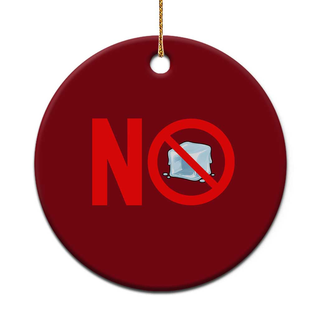 Anti ICE Ceramic Ornament No ICE Protest Symbol Anti Immigration Enforcement