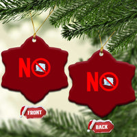 Anti ICE Ceramic Ornament No ICE Protest Symbol Anti Immigration Enforcement
