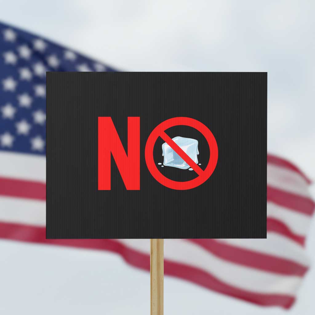 Anti ICE Protest Sign No ICE Protest Symbol Anti Immigration Enforcement