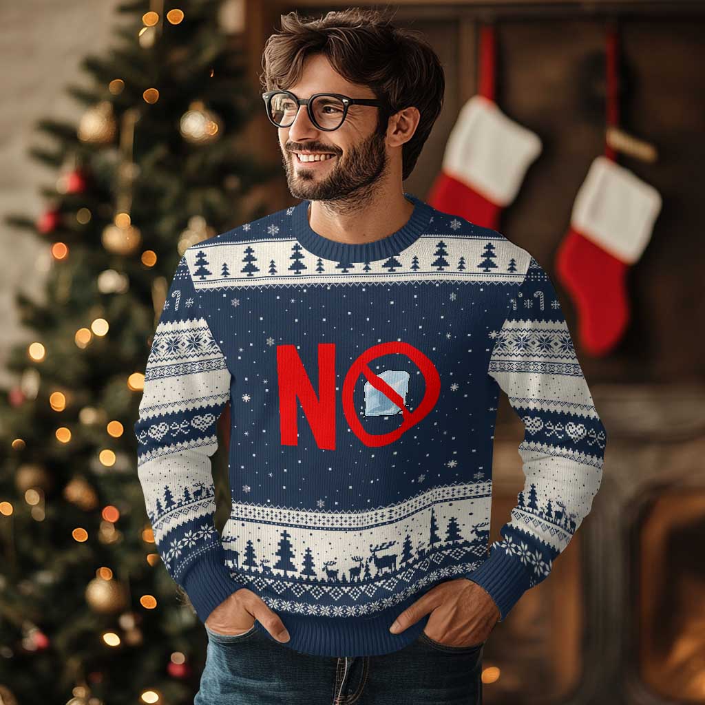 Anti ICE Ugly Christmas Sweater No ICE Protest Symbol Anti Immigration Enforcement