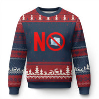 Anti ICE Ugly Christmas Sweater No ICE Protest Symbol Anti Immigration Enforcement