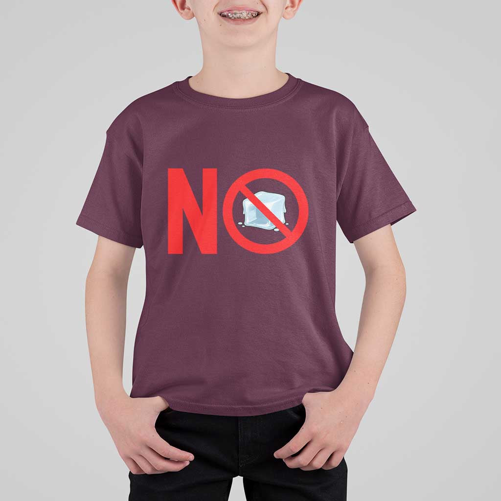 Anti ICE T Shirt For Kid No ICE Protest Symbol Anti Immigration Enforcement