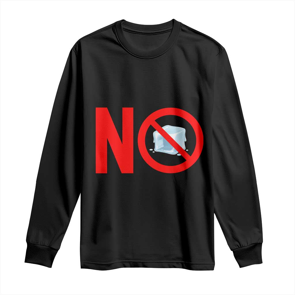 Anti ICE Long Sleeve Shirt No ICE Protest Symbol Anti Immigration Enforcement