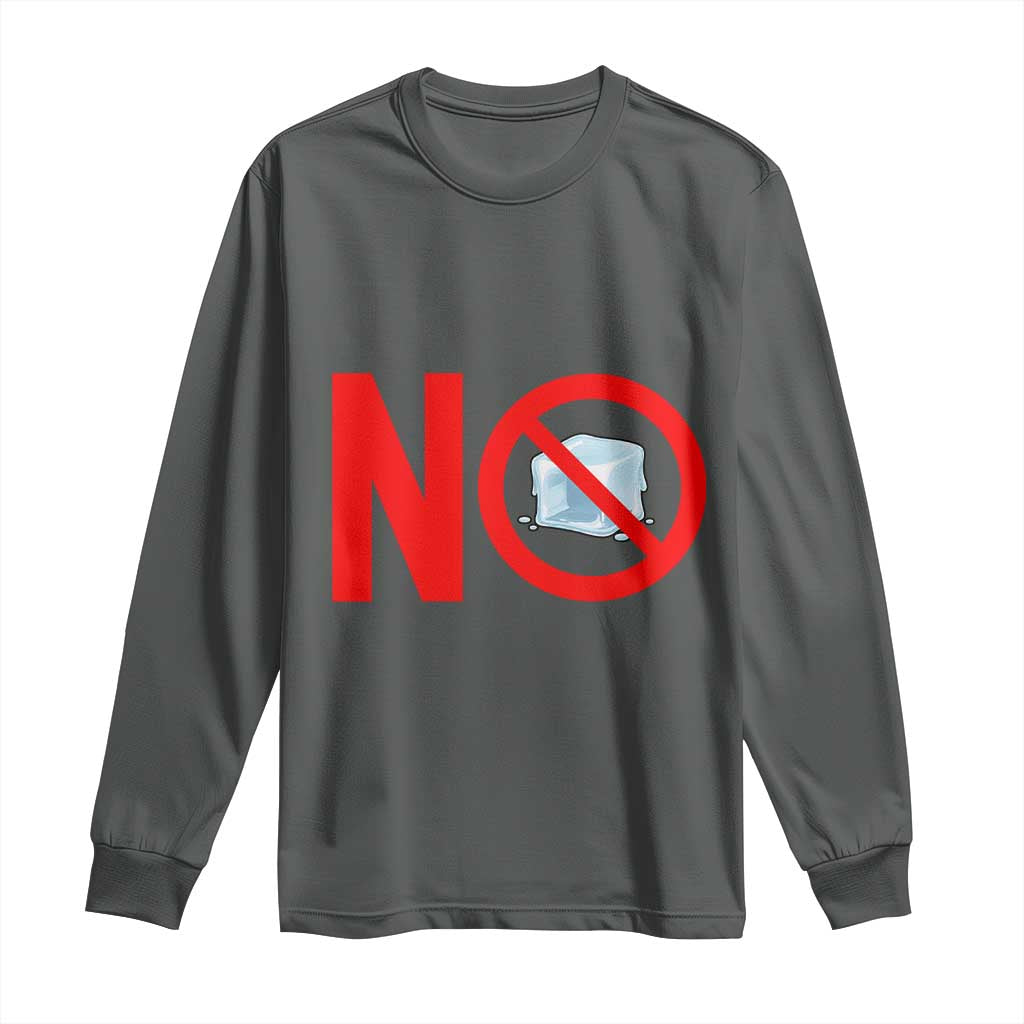 Anti ICE Long Sleeve Shirt No ICE Protest Symbol Anti Immigration Enforcement