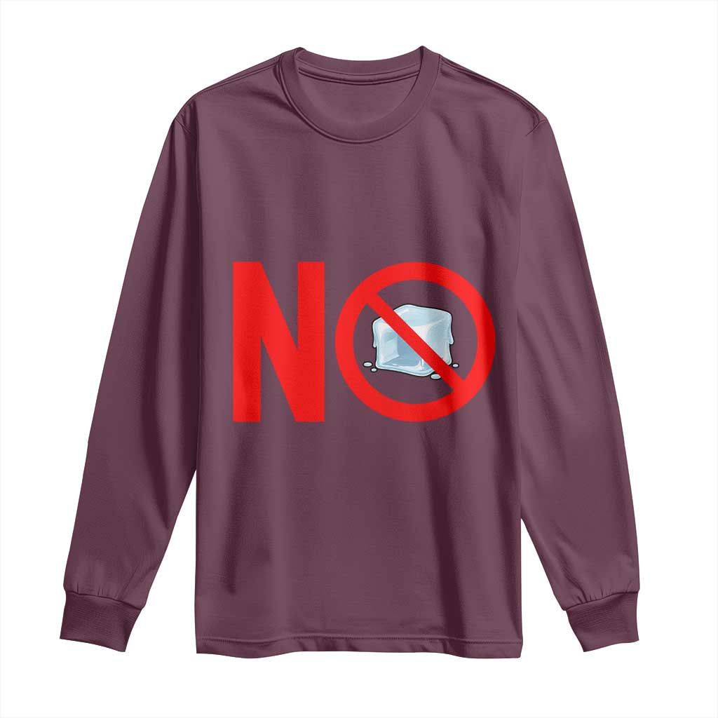 Anti ICE Long Sleeve Shirt No ICE Protest Symbol Anti Immigration Enforcement