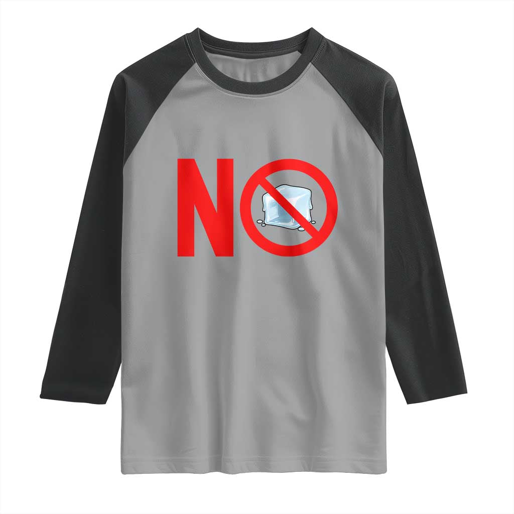 Anti ICE Raglan Shirt No ICE Protest Symbol Anti Immigration Enforcement