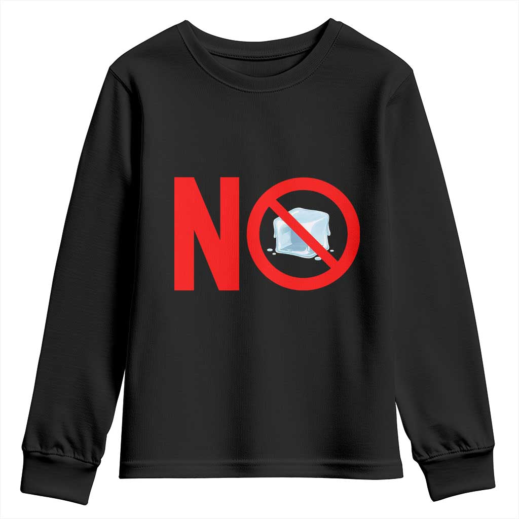 Anti ICE Youth Sweatshirt No ICE Protest Symbol Anti Immigration Enforcement