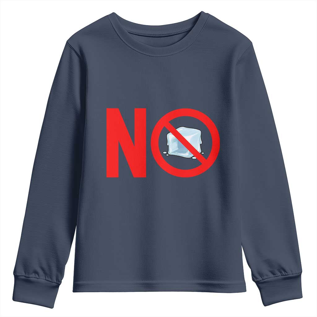 Anti ICE Youth Sweatshirt No ICE Protest Symbol Anti Immigration Enforcement