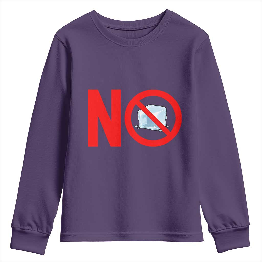 Anti ICE Youth Sweatshirt No ICE Protest Symbol Anti Immigration Enforcement