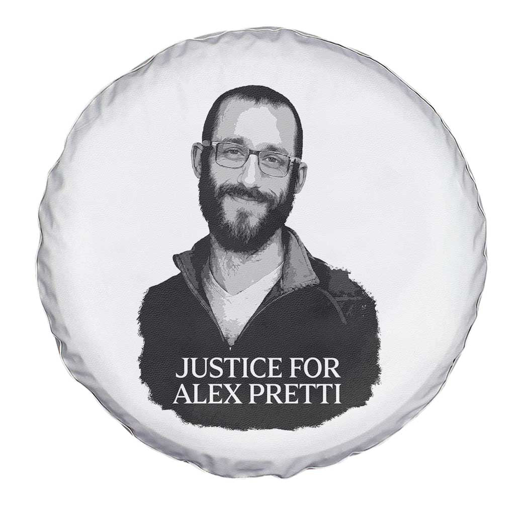 Justices for Alex Pretti Spare Tire Cover Anti ICE Immigration Protest Human Rights