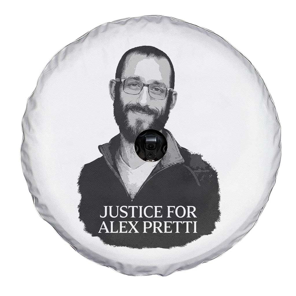 Justices for Alex Pretti Spare Tire Cover Anti ICE Immigration Protest Human Rights
