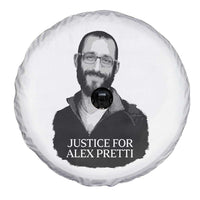 Justices for Alex Pretti Spare Tire Cover Anti ICE Immigration Protest Human Rights