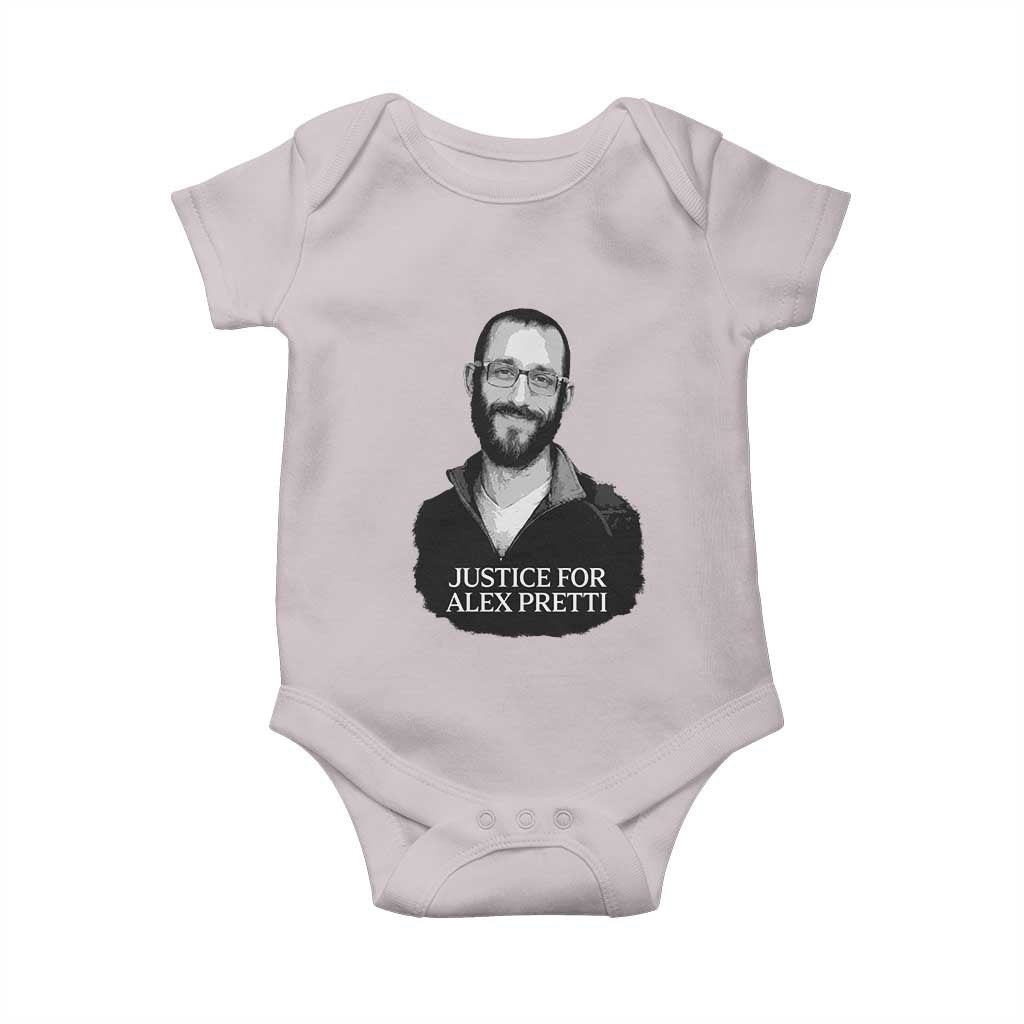 Justices for Alex Pretti Baby Onesie Anti ICE Immigration Protest Human Rights
