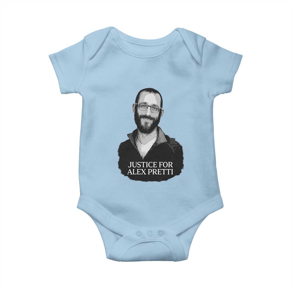 Justices for Alex Pretti Baby Onesie Anti ICE Immigration Protest Human Rights