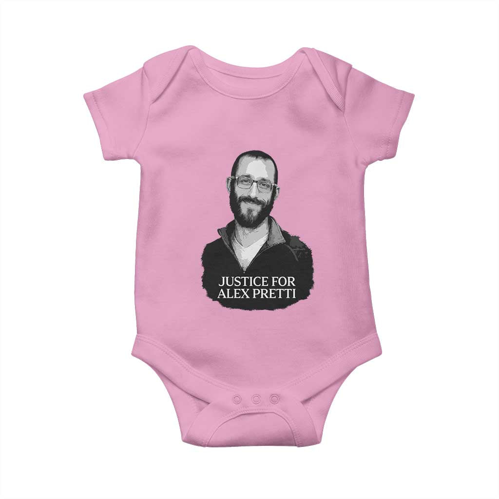 Justices for Alex Pretti Baby Onesie Anti ICE Immigration Protest Human Rights