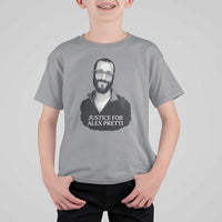 Justices for Alex Pretti T Shirt For Kid Anti ICE Immigration Protest Human Rights