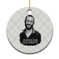 Justices for Alex Pretti Ceramic Ornament Anti ICE Immigration Protest Human Rights
