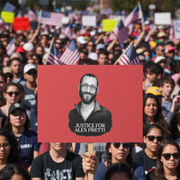 Justices for Alex Pretti Protest Sign Anti ICE Immigration Protest Human Rights