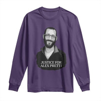 Justices for Alex Pretti Long Sleeve Shirt Anti ICE Immigration Protest Human Rights