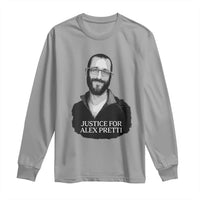 Justices for Alex Pretti Long Sleeve Shirt Anti ICE Immigration Protest Human Rights