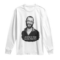 Justices for Alex Pretti Long Sleeve Shirt Anti ICE Immigration Protest Human Rights