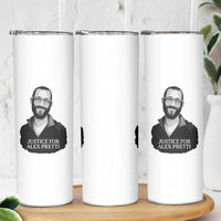 Justices for Alex Pretti Skinny Tumbler Anti ICE Immigration Protest Human Rights