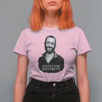 Justices for Alex Pretti T Shirt For Women Anti ICE Immigration Protest Human Rights
