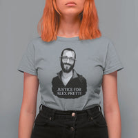 Justices for Alex Pretti T Shirt For Women Anti ICE Immigration Protest Human Rights