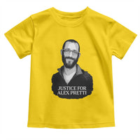 Justices for Alex Pretti Toddler T Shirt Anti ICE Immigration Protest Human Rights