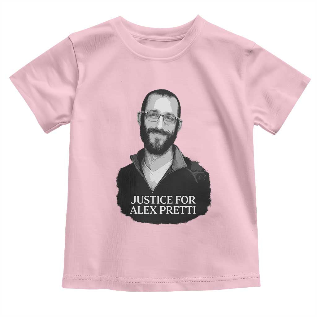 Justices for Alex Pretti Toddler T Shirt Anti ICE Immigration Protest Human Rights