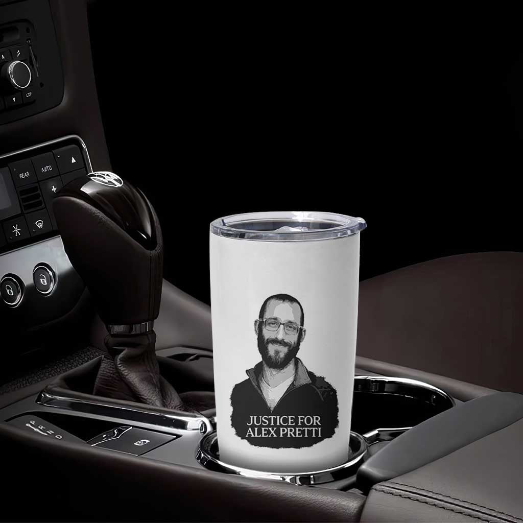 Justices for Alex Pretti Tumbler Cup Anti ICE Immigration Protest Human Rights