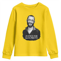 Justices for Alex Pretti Youth Sweatshirt Anti ICE Immigration Protest Human Rights